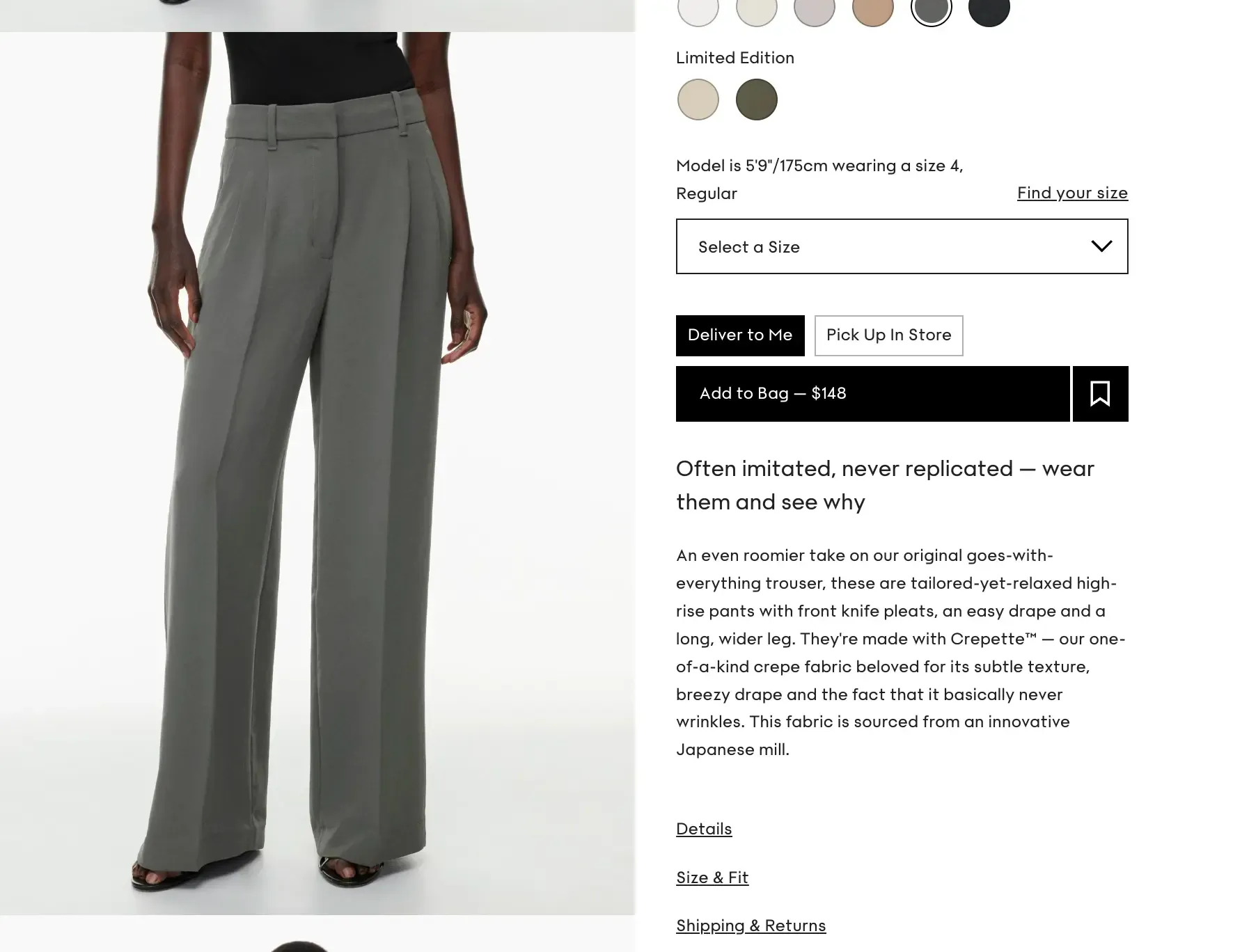 product page example