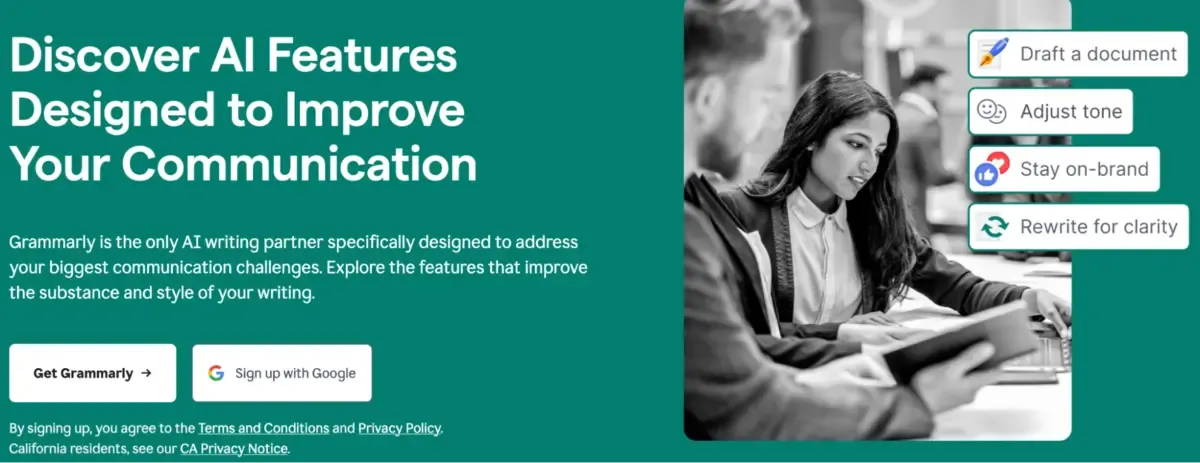 Grammarly - ai content writing