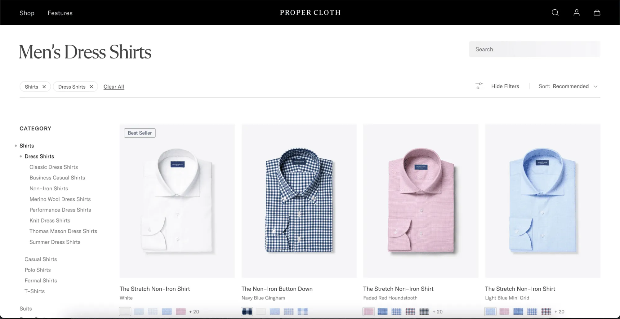 PLP Mens Dress Shirts