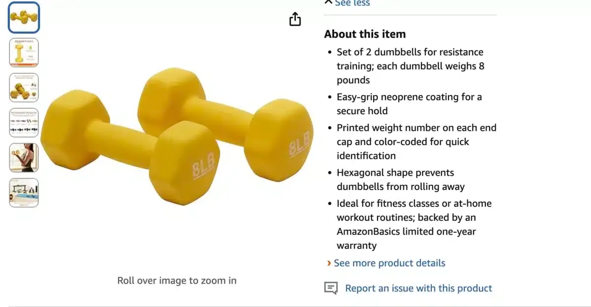 Amazon Product page