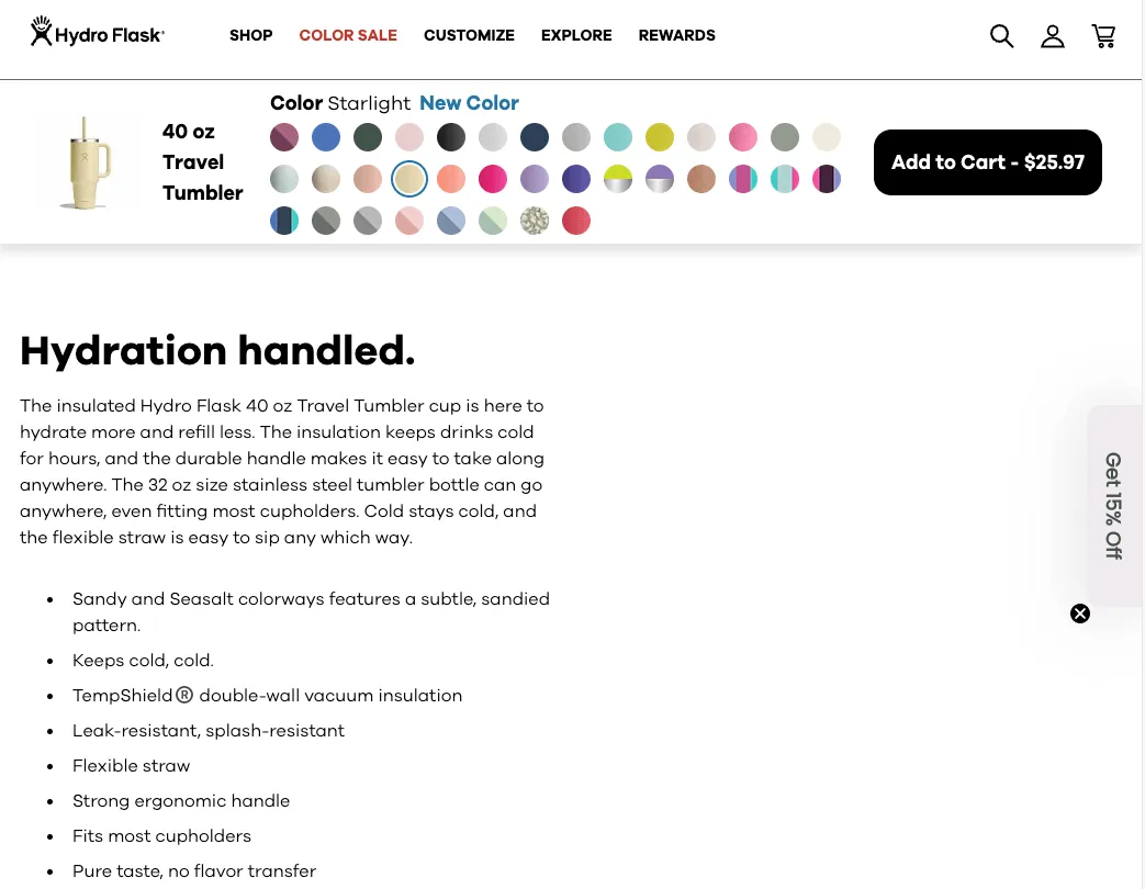 Hydro flask product duplicate content 2