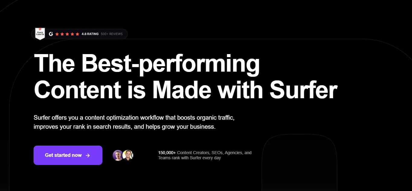 Surfer SEO content optimization