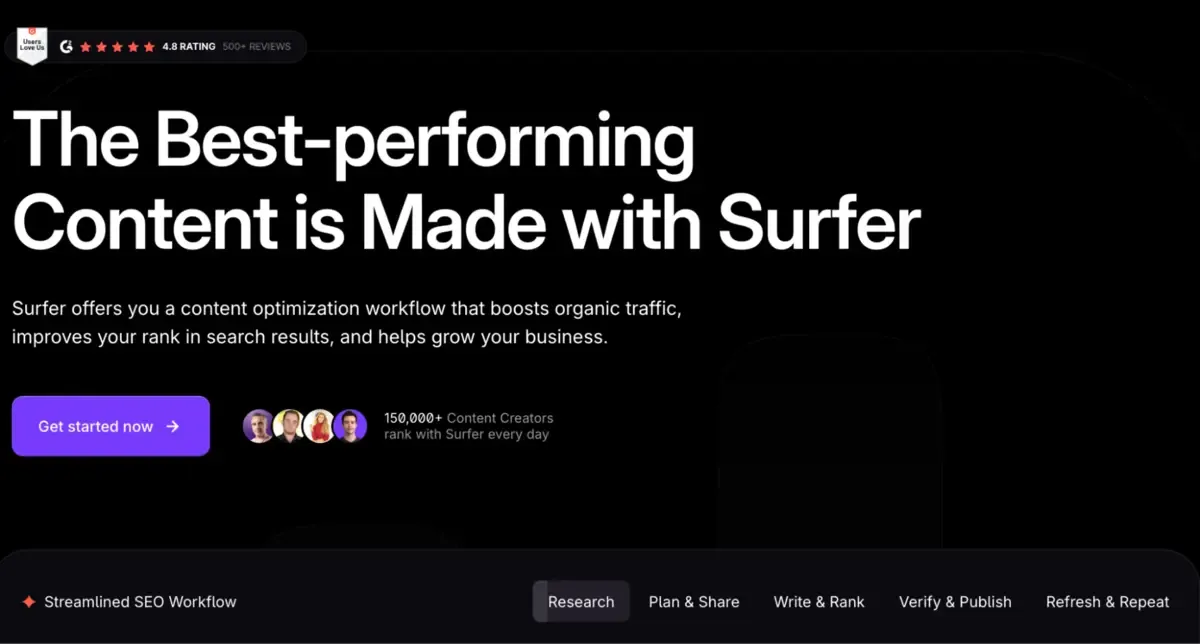 Surfer SEO ai content marketing