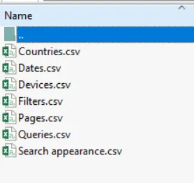 GSC - Pages CSV export