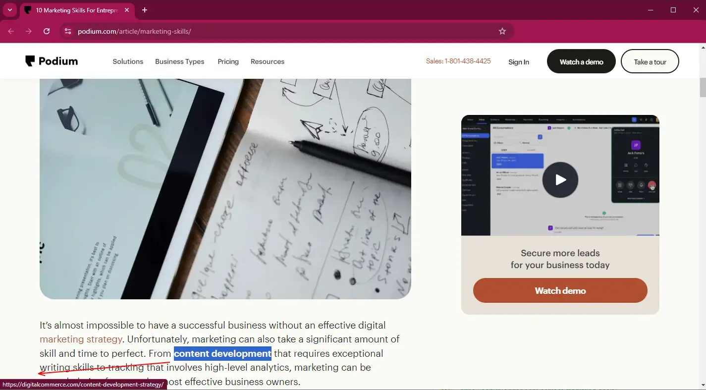 DCP backlink - off page seo for ecommerce
