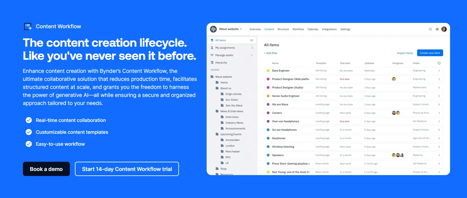 Gather content content operations platform