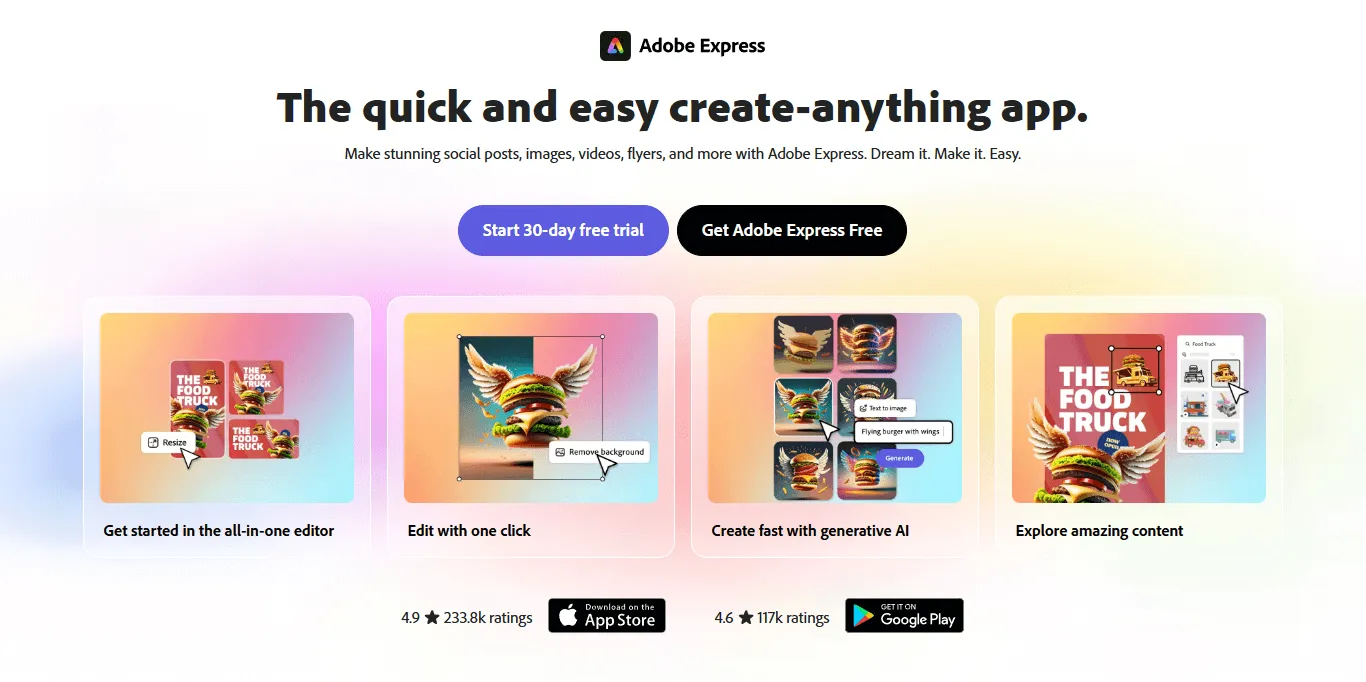 Adobe Express social media planning
