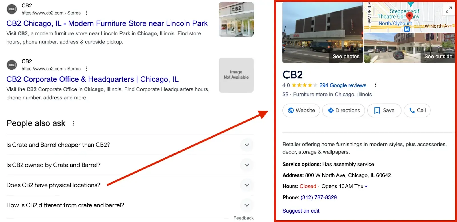Local Listings for CB2