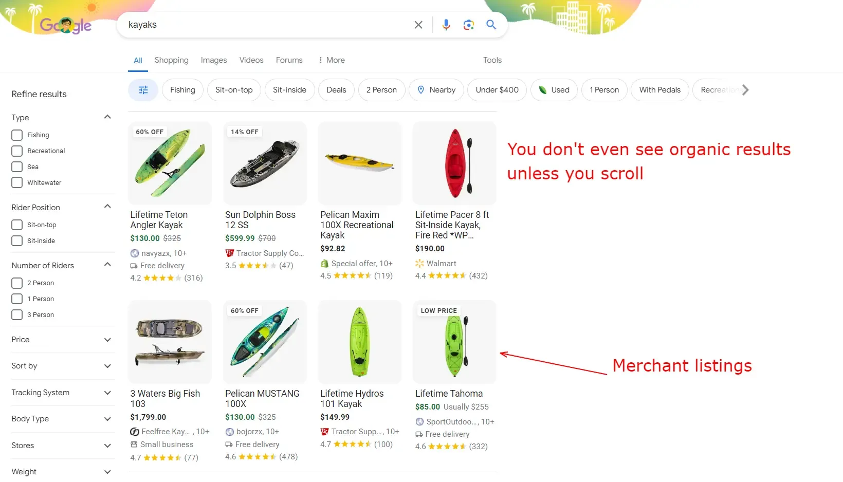 Google search merchant listings