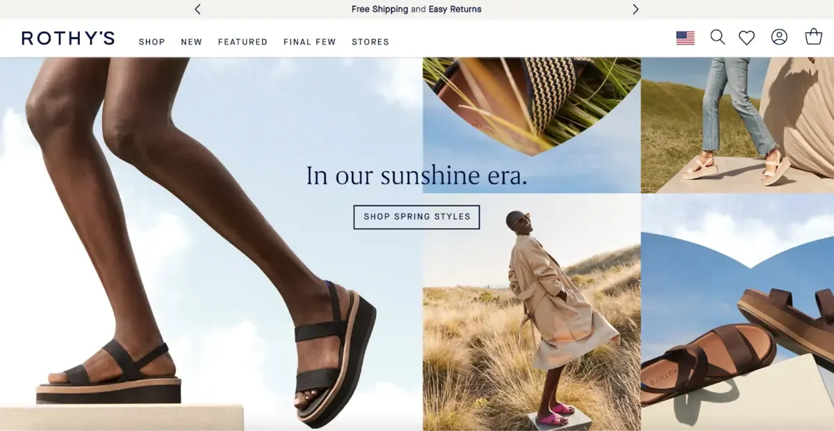 Rothys ecommerce store