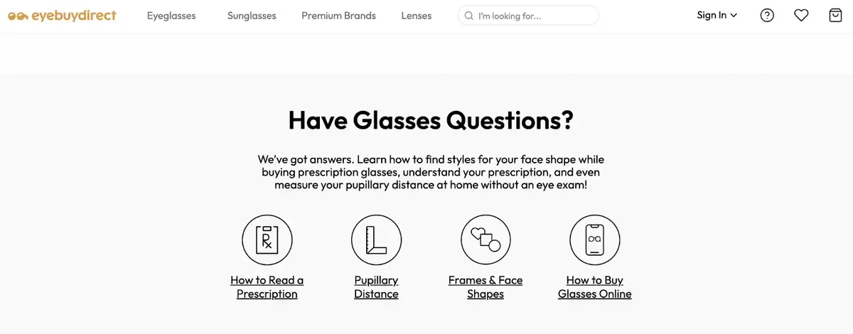 Eyebuydirect educational guides