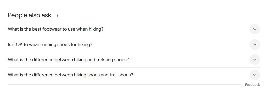 Google Search People Also Ask