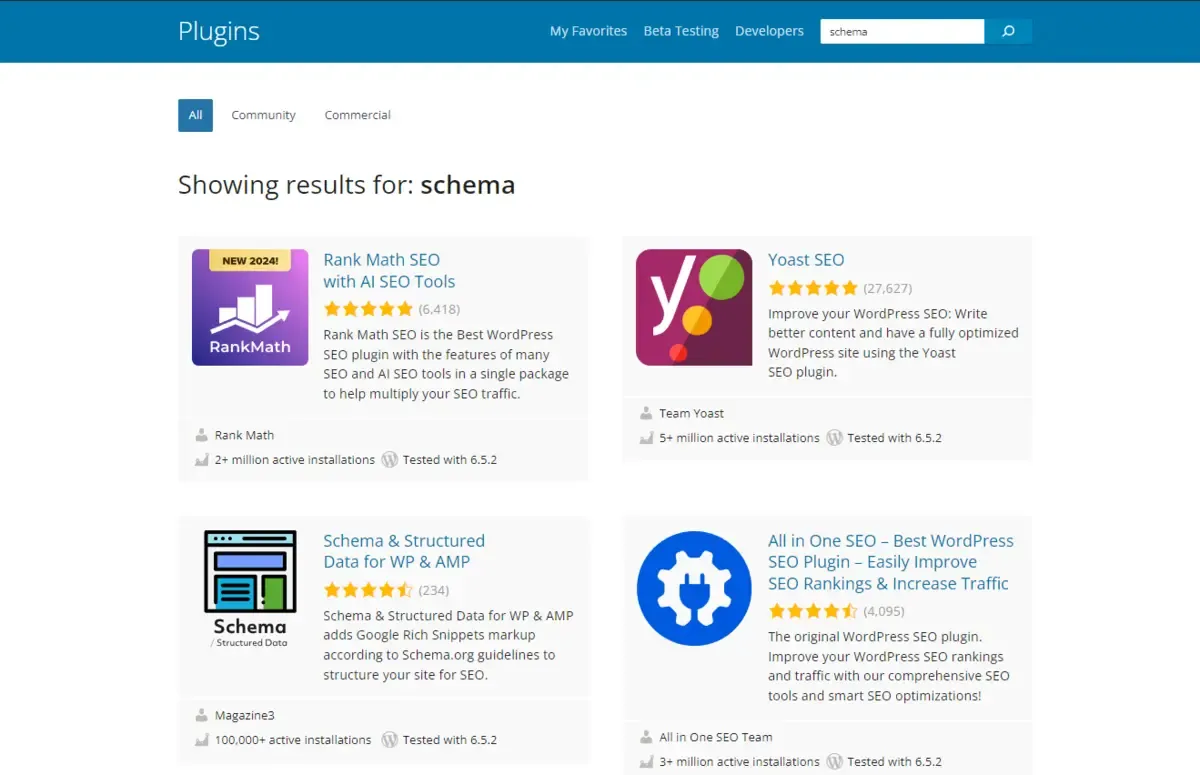 WordPress Schema Plugins