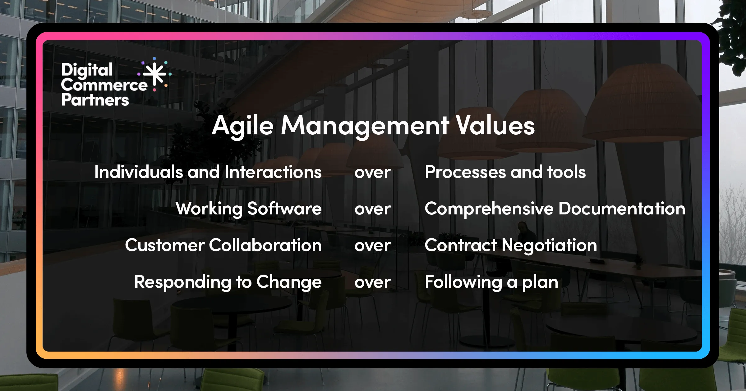 Agile management values