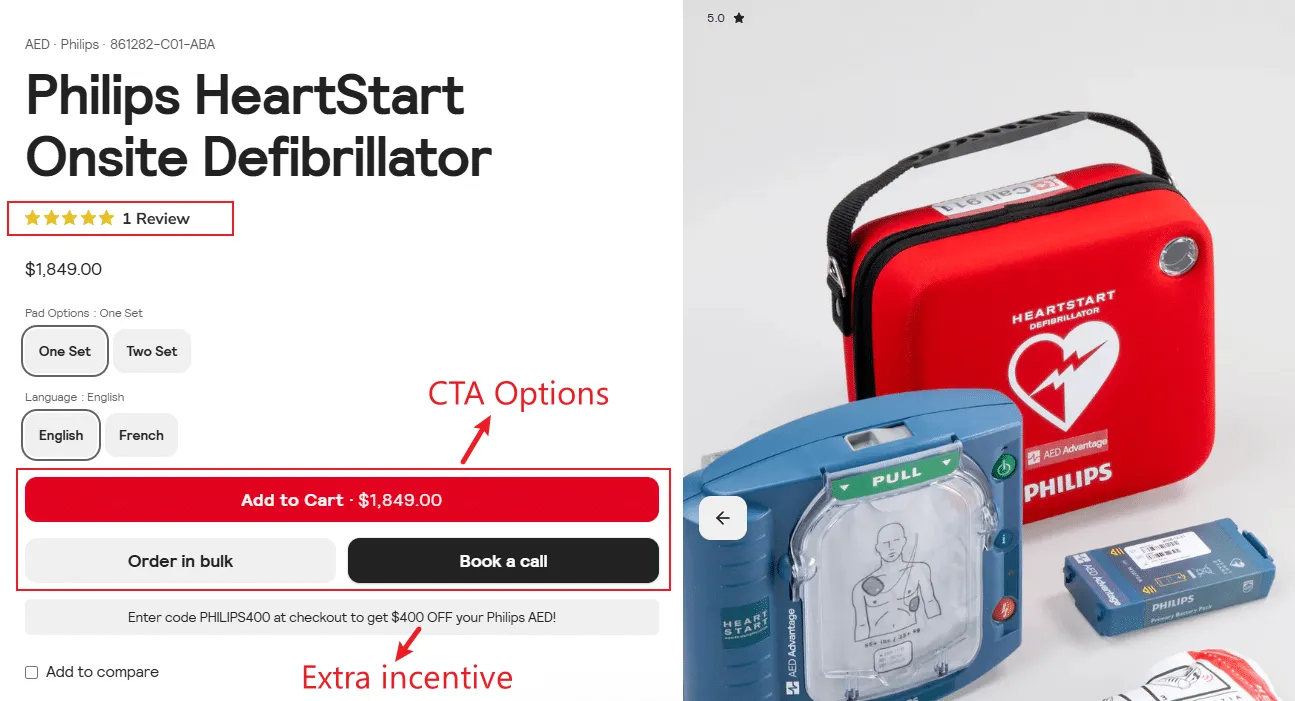AED Advantage Conversion Elements