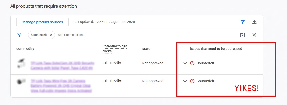 GCM Counterfeit Flag