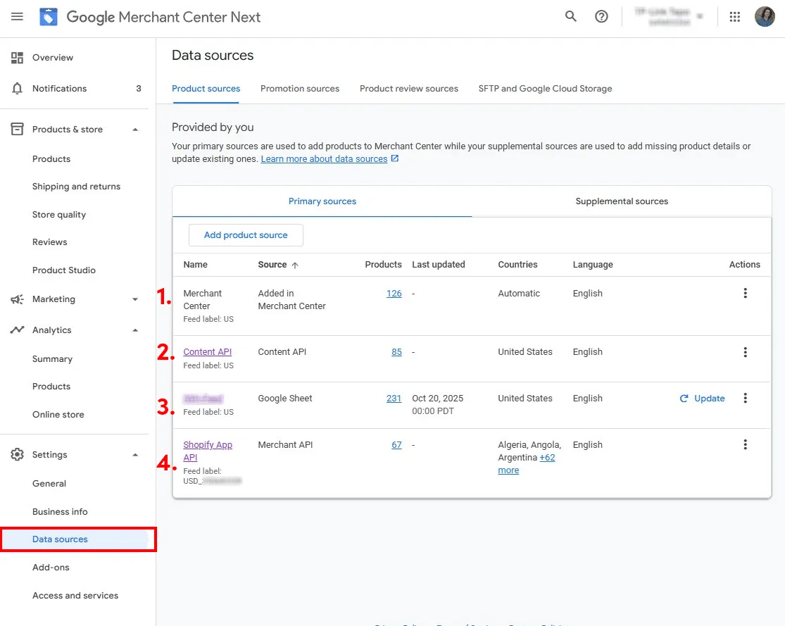GMC Primary Sources for Client