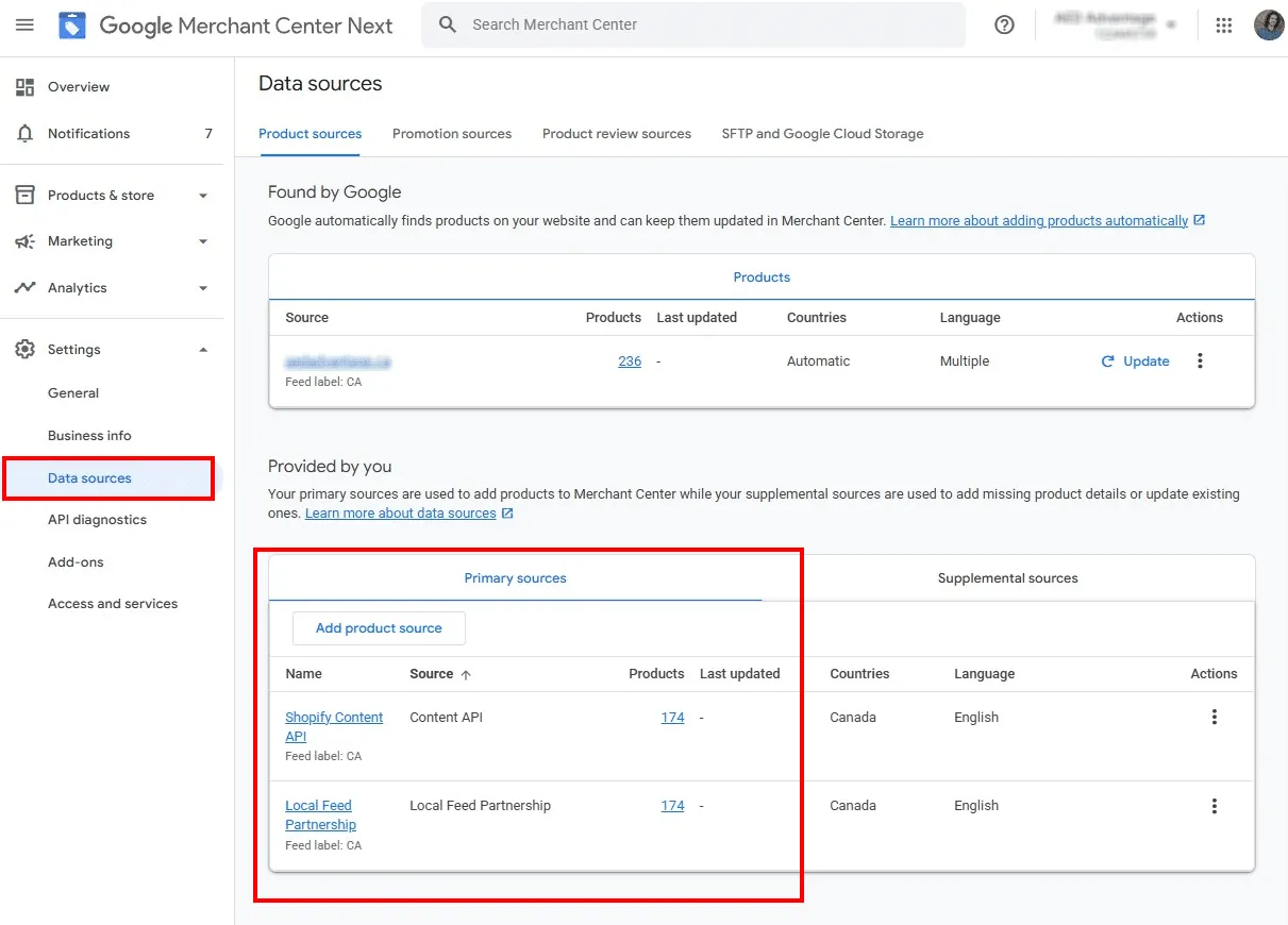 Primary sources GMC Products