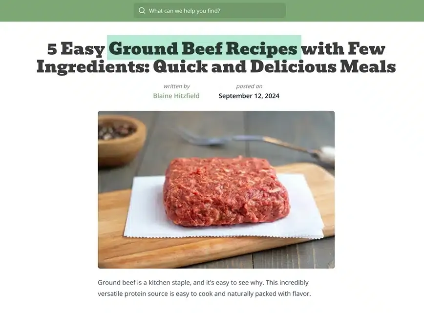 Seven Sons Blog Content