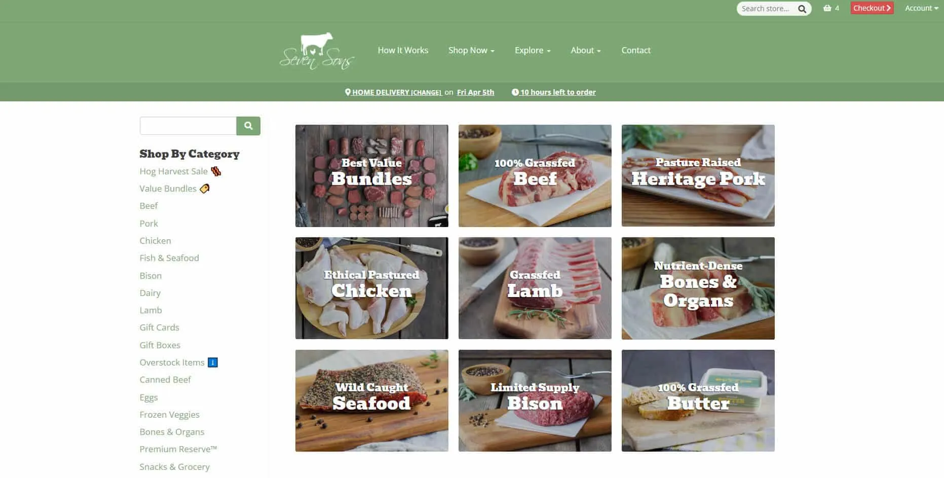 Seven Sons Store Screenshot