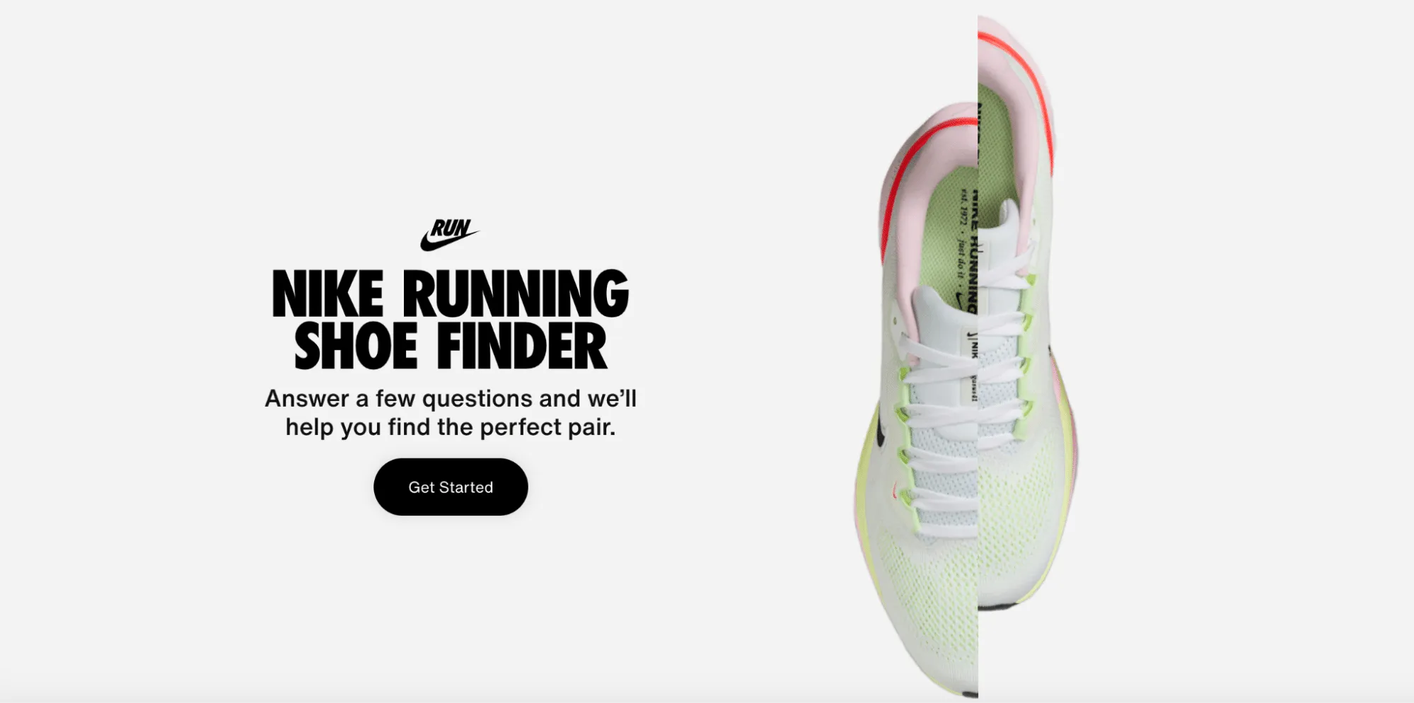 Nike's interactive strategy: Shoe Finder
