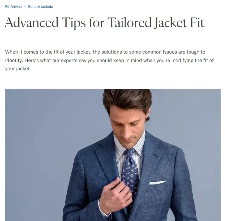 Proper Cloth Blog screenshot