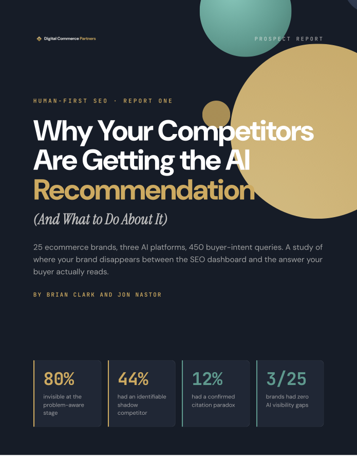 Cover of the DCP report: Why Your Competitors Are Getting the AI Recommendation