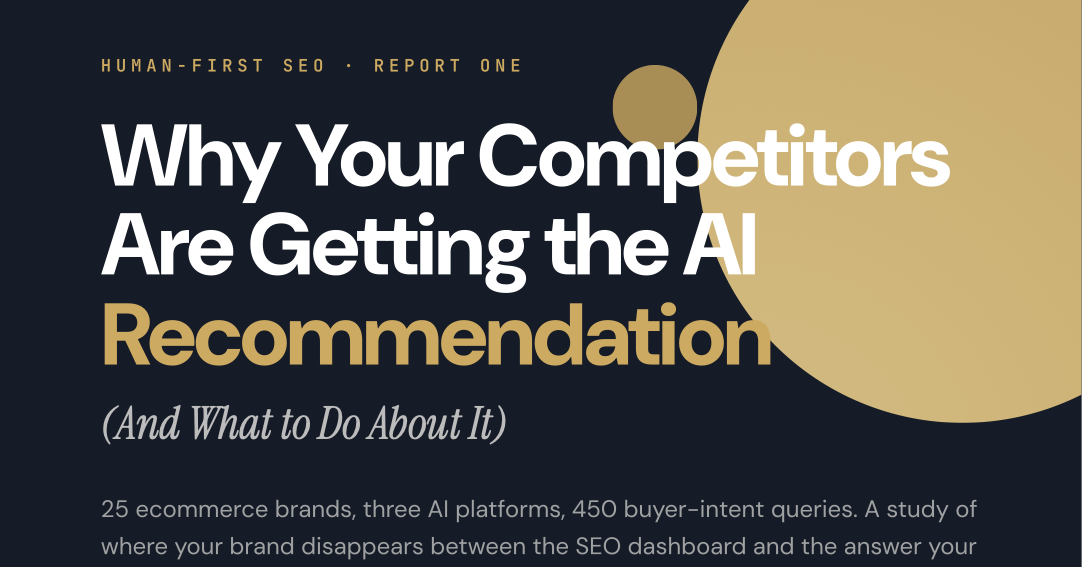 Why Your Competitors Are Getting the AI Recommendation
