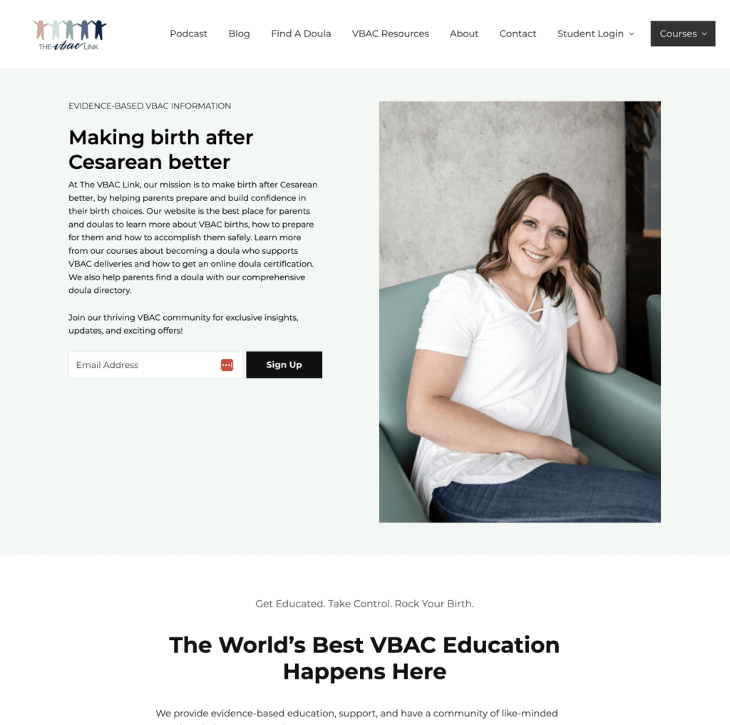 VBAC Link Website