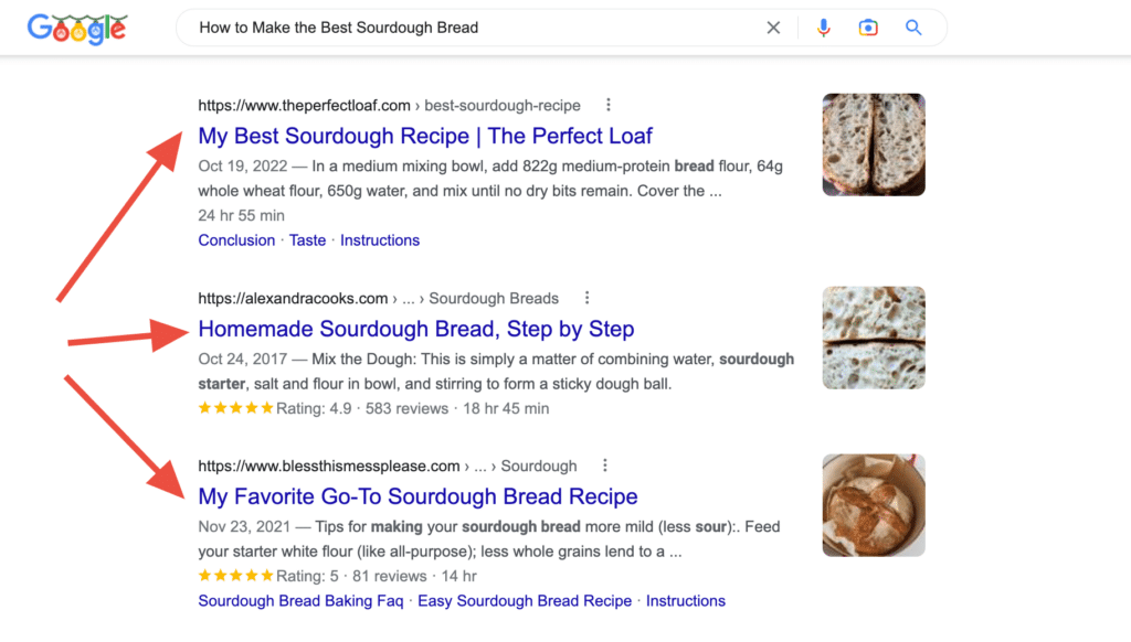 google search results screenshot