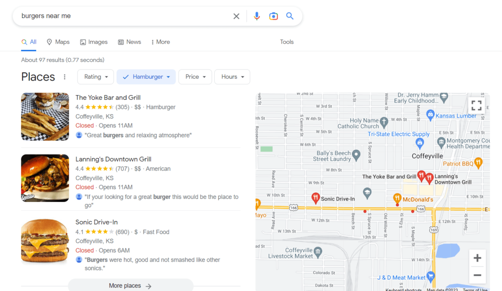 local packs in Google Search