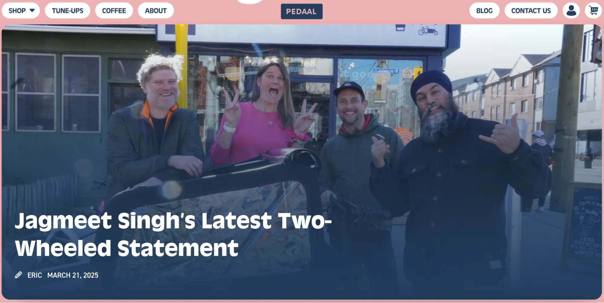 Best Ecommerce Content Marketing Examples That Drive Traffic Pedaal's example on keeping warm relationship with clients