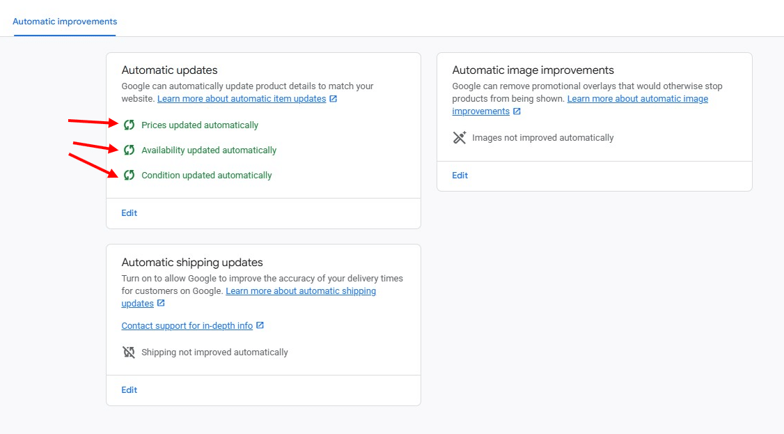 GMC - Automatic improvements