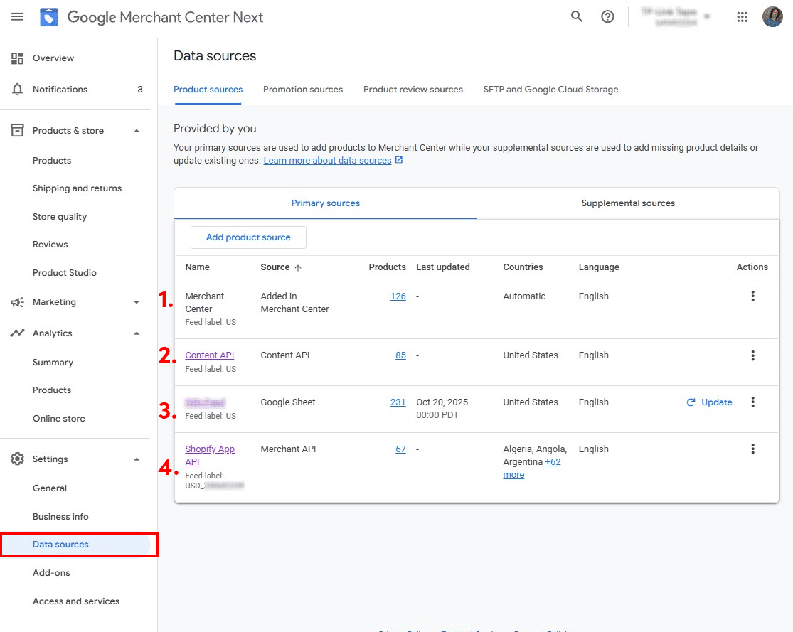 GMC Primary Sources for Client
