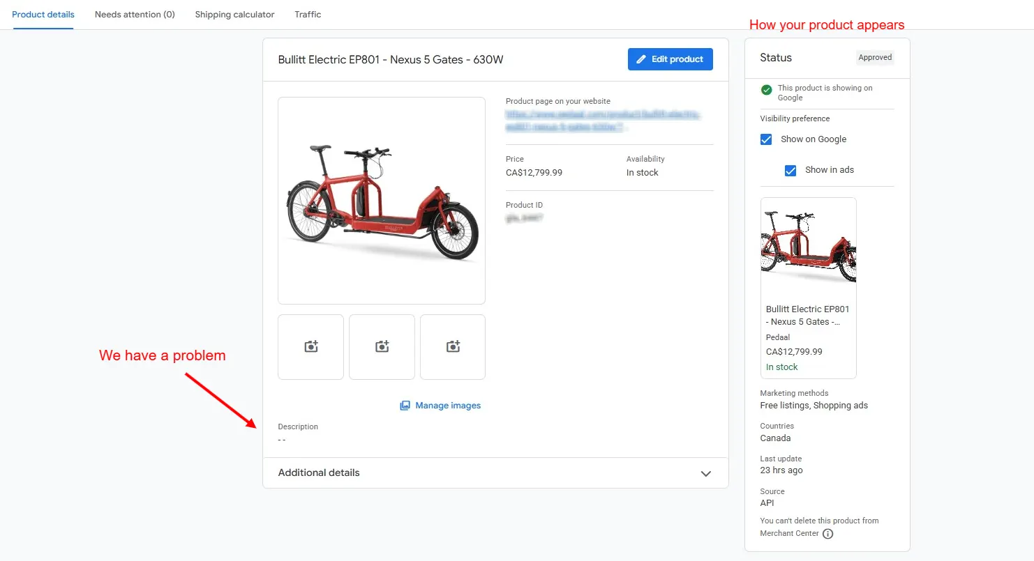 Google Merchant Center for Organic Traffic: High Value Clicks For Free Google Merchant Center interface