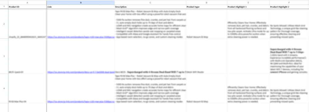 Google Merchant Center Product Feed