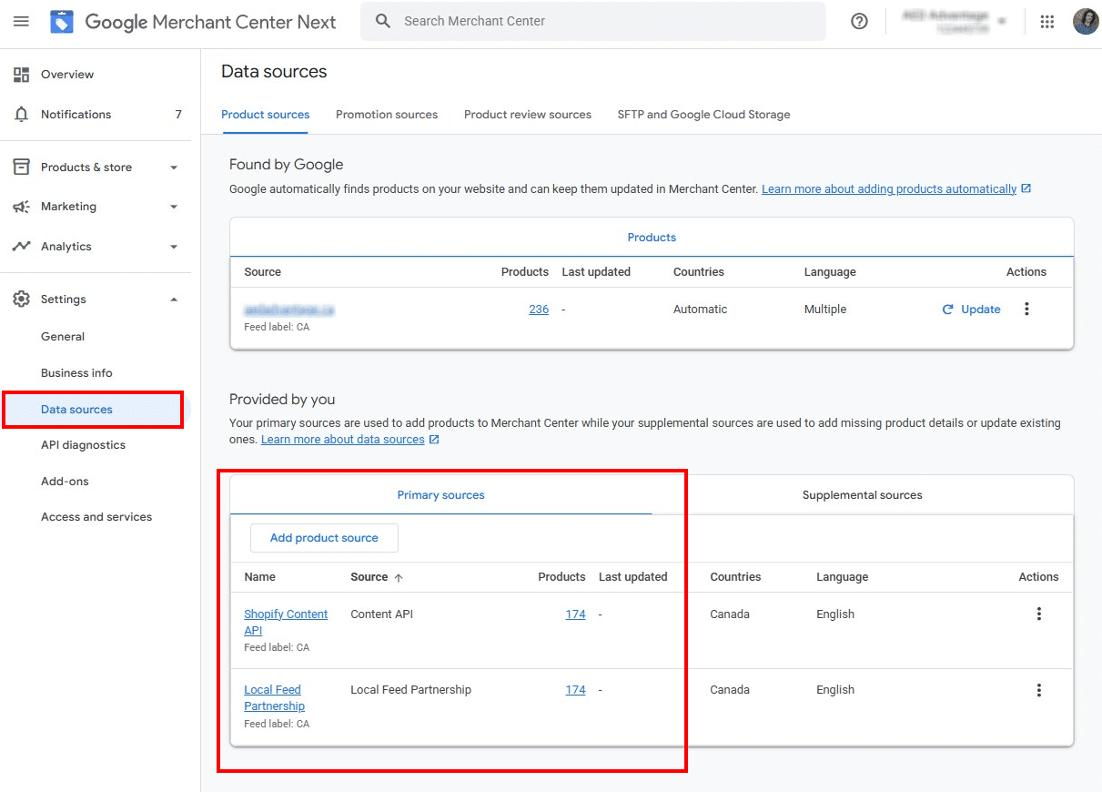 Primary sources GMC Products