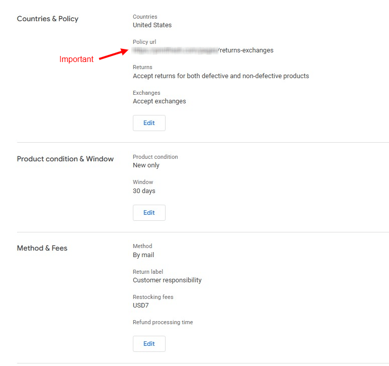 Store Quality - Returns Policy 1